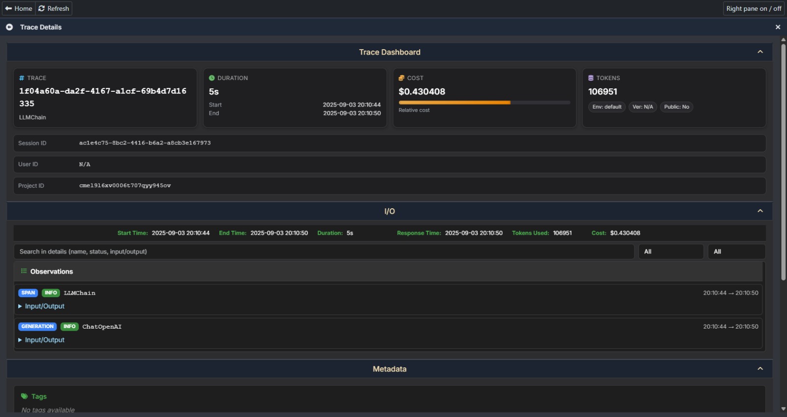 UniTeamsCloud AI research session interface demonstrating intelligent business analysis and automated reporting capabilities